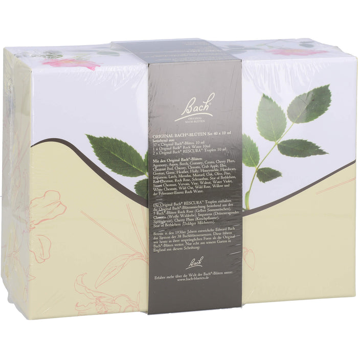 Bach Original Bach-Blüten Nr. 1-38 und RESCUE Tropfen Set in der dekorativen Pappbox, 40 pcs. Bottles