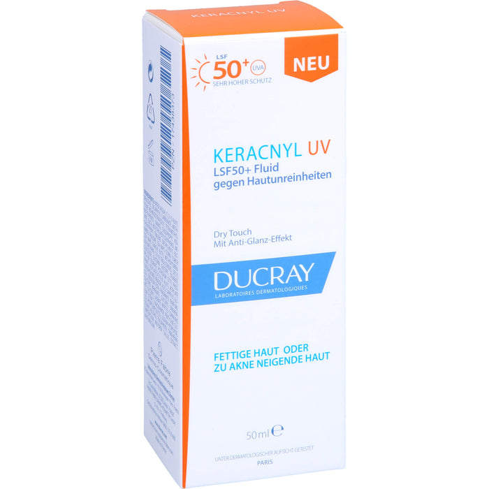DUCRAY KERACNYL UV LSF 50+ Fluid gegen Hautunreinheiten, 50 ml Creme