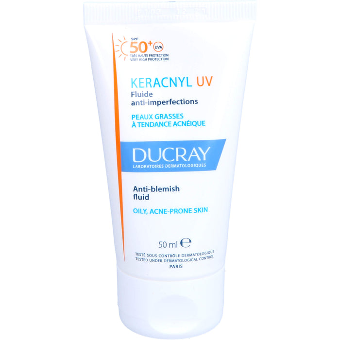 DUCRAY KERACNYL UV LSF 50+ Fluid gegen Hautunreinheiten, 50 ml Crème