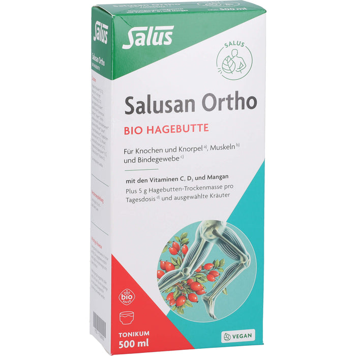 Salus Salusan Ortho Bio-Hagebutten-Tonikum für Knochen, Knorpel, Muskeln und Bindegewebe, 500 ml Solution