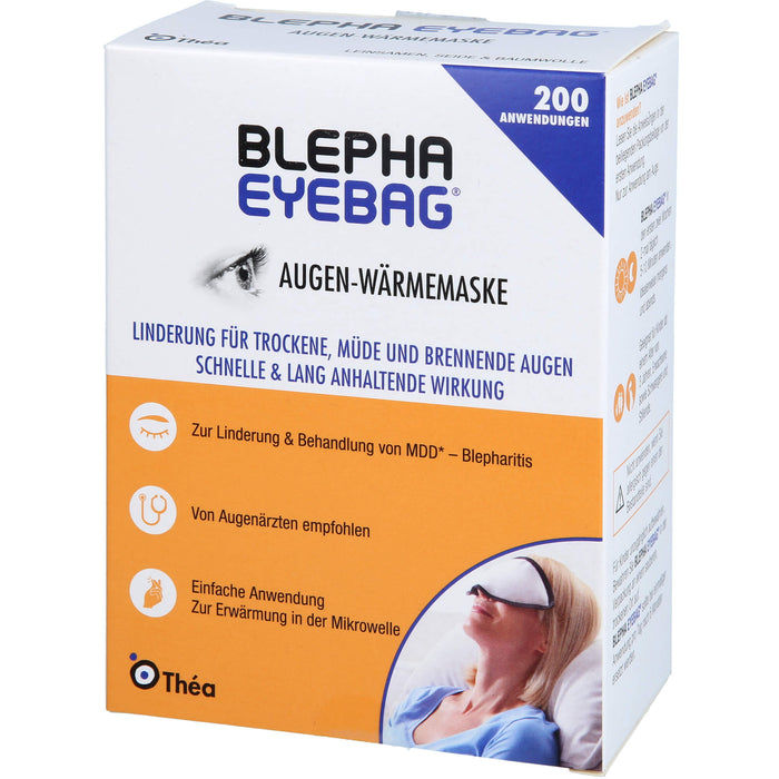 BLEPHA EYEBAG Augen-Wärmemaske Linderung für trockene, müde und brennende Augen, 1 pc Masques