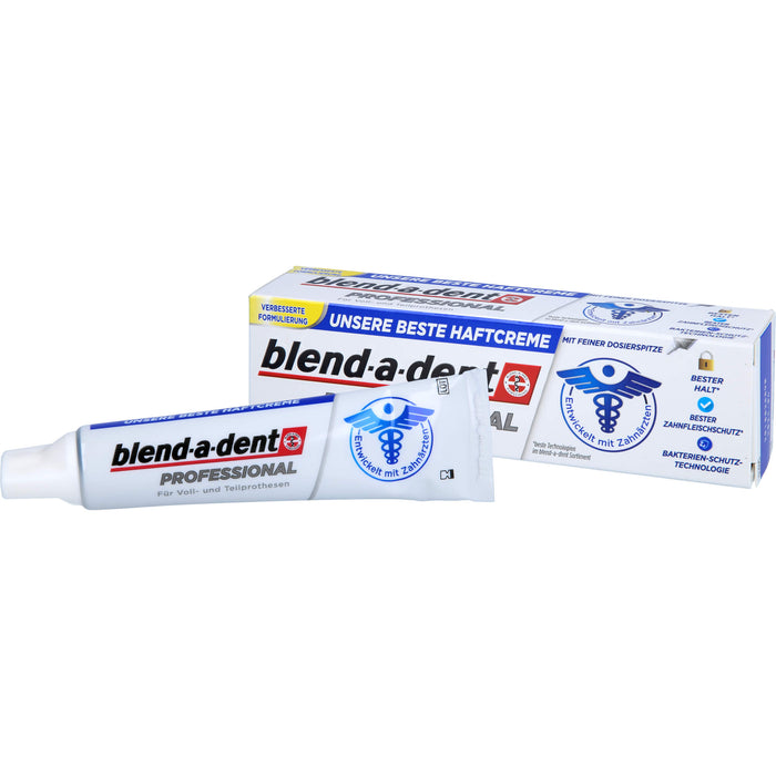 Blend-a-dent Professional Haftcreme für Voll- und Teilprothesenträger, 40 g Cream