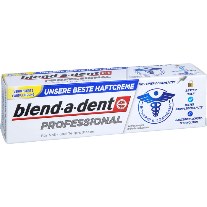 Blend-a-dent Professional Haftcreme für Voll- und Teilprothesenträger, 40 g Cream