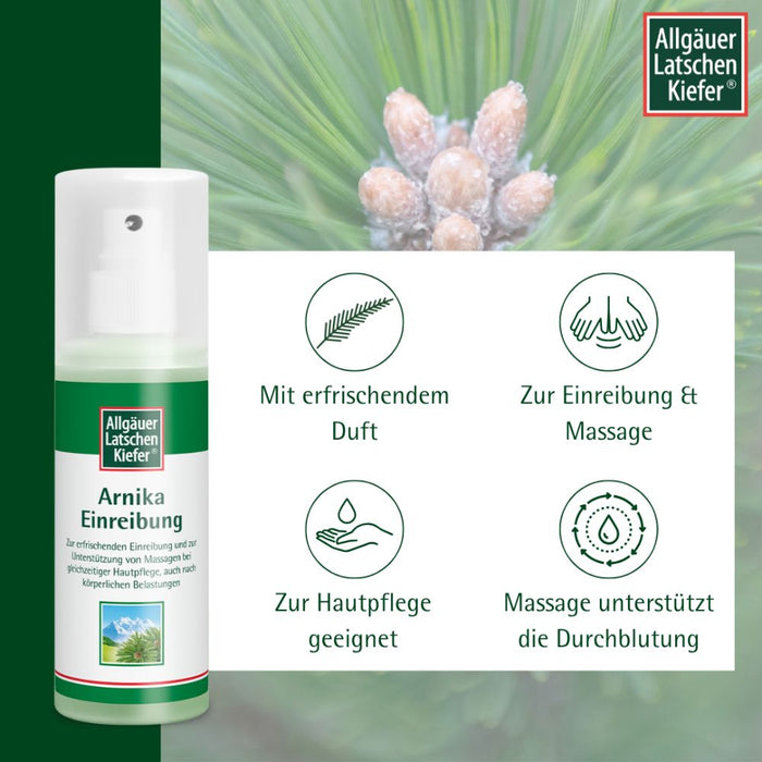 Allgäuer Latschenkiefer Arnika Einreibung zur Massage und Hautpflege, 100 ml Oil