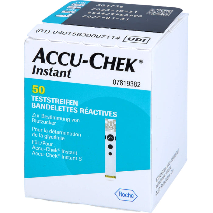 ACCU-CHEK Instant Acti Medi Teststreifen zur Bestimmung des Blutzuckers, 50 pcs. Test strips