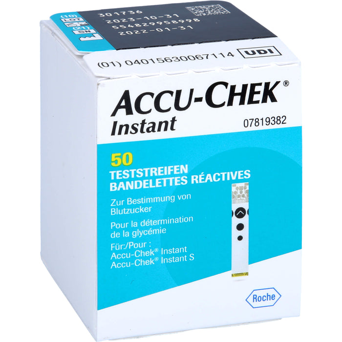 ACCU-CHEK Instant Acti Medi Teststreifen zur Bestimmung des Blutzuckers, 50 pcs. Test strips