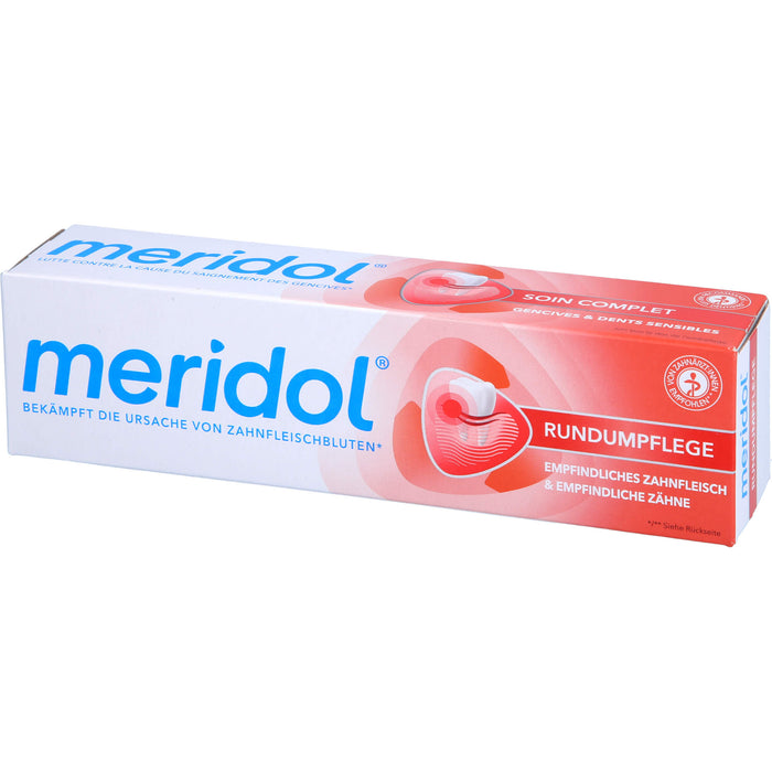 Meridol Zahnfleisch-Rundumpflege Zahnpasta für empfindliches Zahnfleisch & Zähne, 75 ml Toothpaste