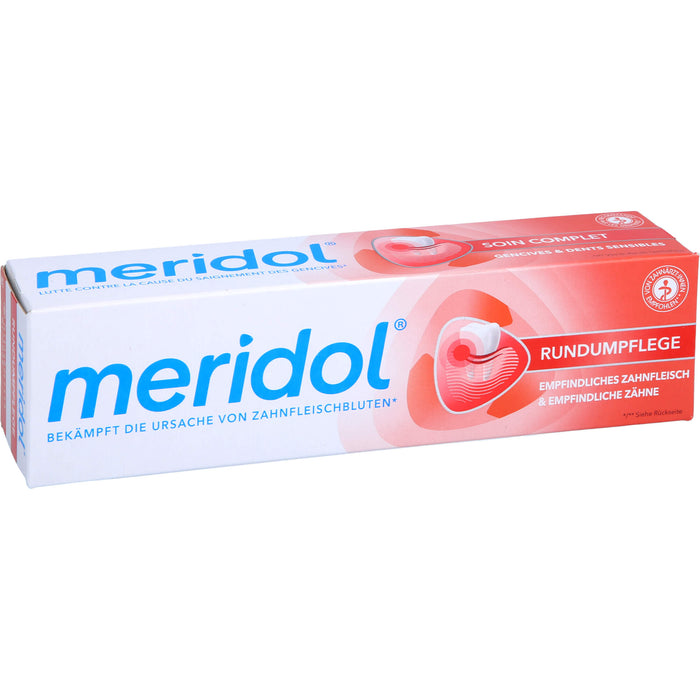 Meridol Zahnfleisch-Rundumpflege Zahnpasta für empfindliches Zahnfleisch & Zähne, 75 ml Toothpaste
