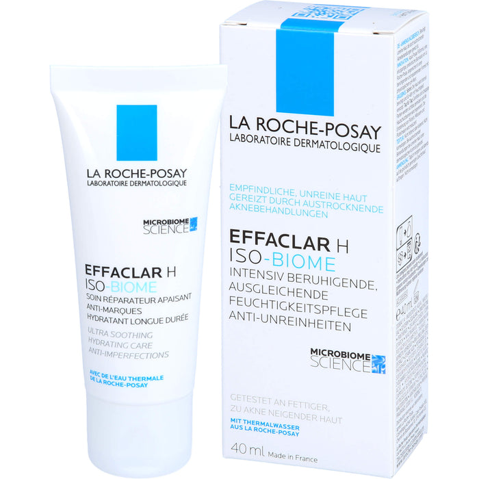La Roche-Posay Effaclar H  Iso-Biome intensiv beruhigende Feuchtigkeitspflege gegen Unreinheiten, 40 ml Crème