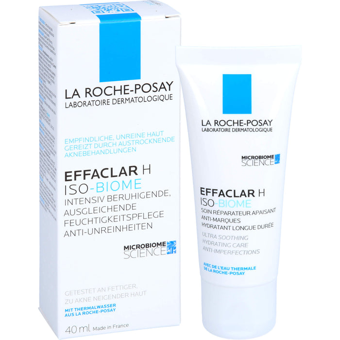 La Roche-Posay Effaclar H  Iso-Biome intensiv beruhigende Feuchtigkeitspflege gegen Unreinheiten, 40 ml Crème