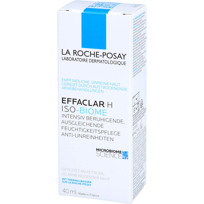 La Roche-Posay Effaclar H  Iso-Biome intensiv beruhigende Feuchtigkeitspflege gegen Unreinheiten, 40 ml Crème