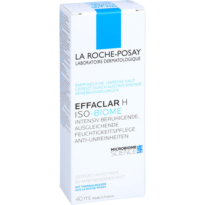 La Roche-Posay Effaclar H  Iso-Biome intensiv beruhigende Feuchtigkeitspflege gegen Unreinheiten, 40 ml Crème