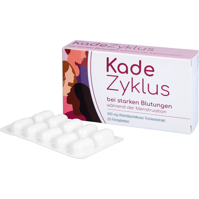 KadeZyklus bei starken Blutungen während der Menstruation 400 mg Filmtabletten, 20 pcs. Tablets