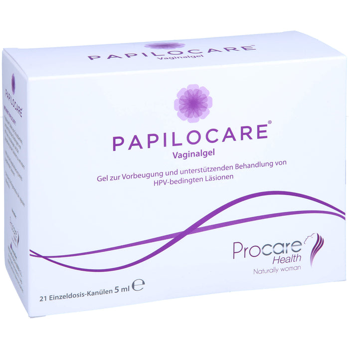 Papilocare Vaginalgel bei HPV-bedingten Läsionen, 21 pcs. Single dose containers