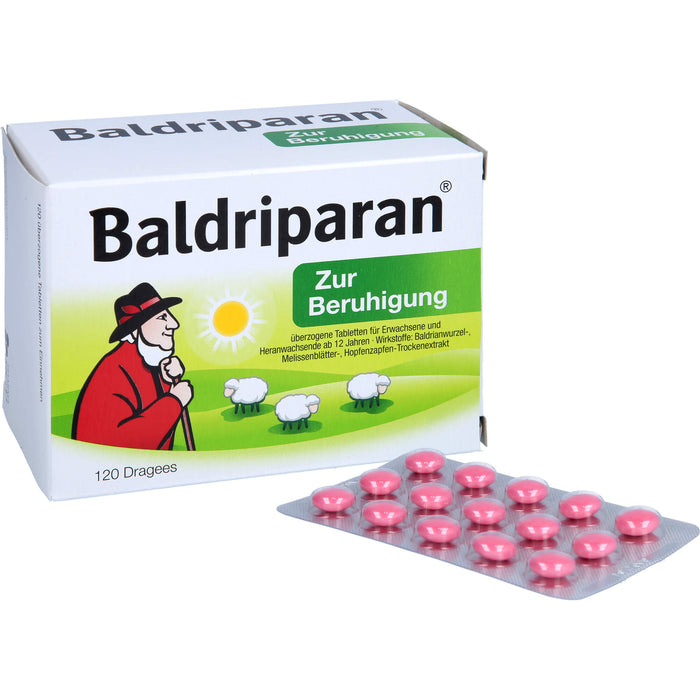 Baldriparan Dragees zur Beruhigung, 120 pcs. Dragées