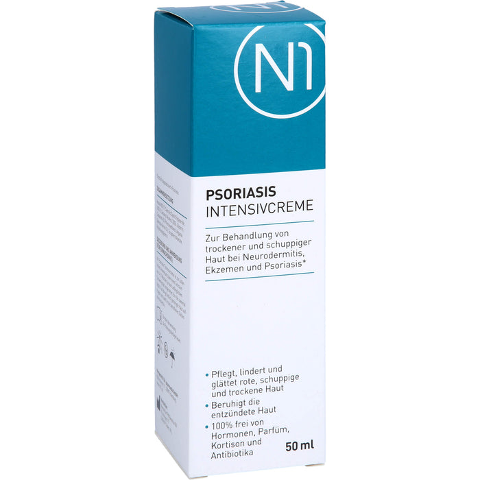 N1 Psoriasis & Neurodermitis Intensivcreme gegen trockene, gereizte & schuppige Haut, 50 ml Crème