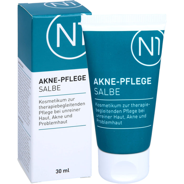 N1 Akne Pflege Salbe verfeinert das Hautbild & hilft Unreinheiten vorzubeugen, 30 ml Onguent