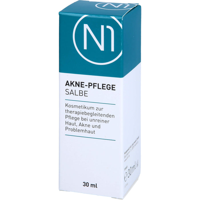 N1 Akne Pflege Salbe verfeinert das Hautbild & hilft Unreinheiten vorzubeugen, 30 ml Onguent