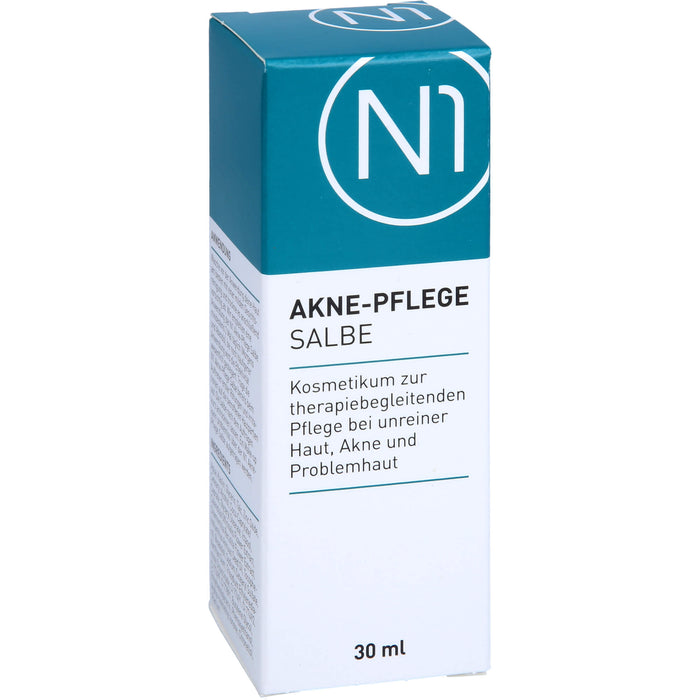 N1 Akne Pflege Salbe verfeinert das Hautbild & hilft Unreinheiten vorzubeugen, 30 ml Onguent