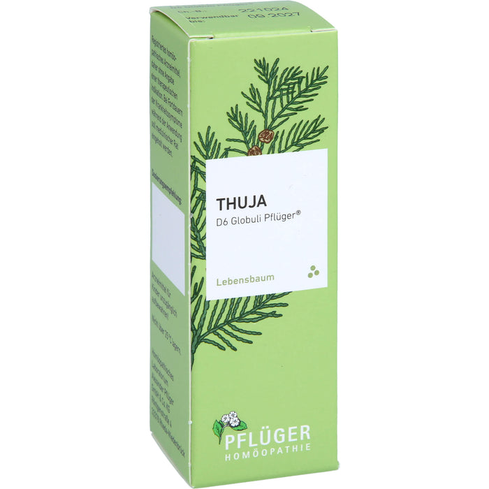 Pflüger Thuja D6 Globuli Dosierspender, 10 g Globules