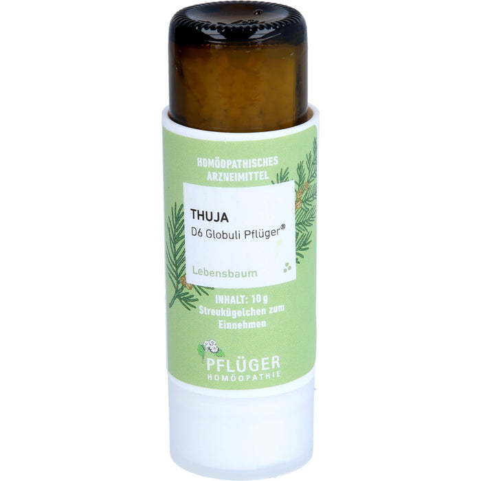 Pflüger Thuja D6 Globuli Dosierspender, 10 g Globules