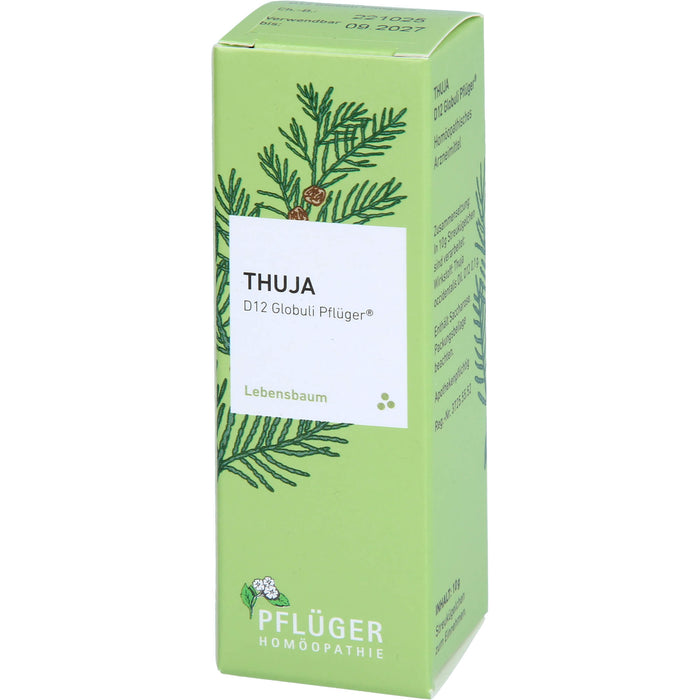 Pflüger Thuja D12 Globuli Dosierspender, 10 g Globuli