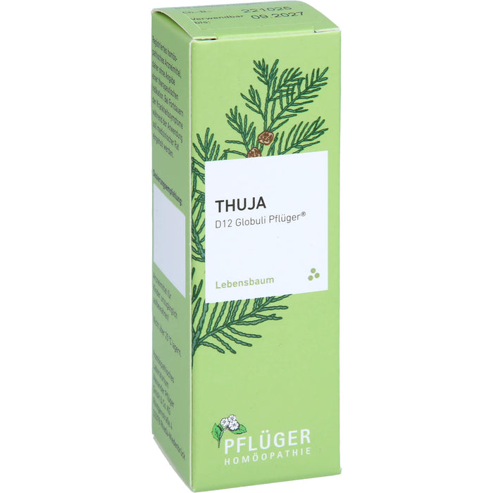 Pflüger Thuja D12 Globuli Dosierspender, 10 g Globuli