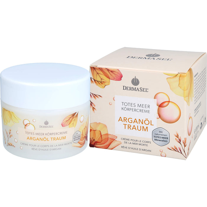 DERMASEL Totes Meer Arganöl Traum Körpercreme, 200 ml Creme