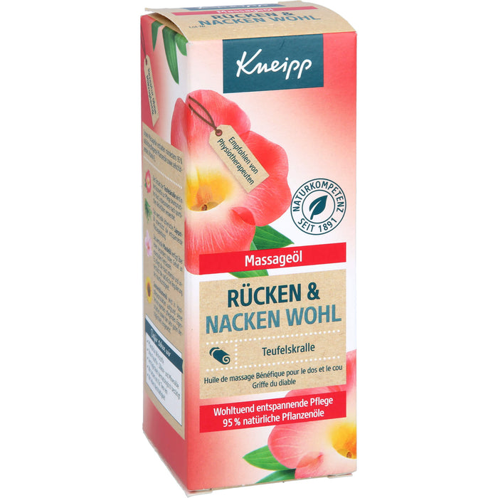 Kneipp Massageöl Rücken & Nacken Wohl, 100 ml Oil