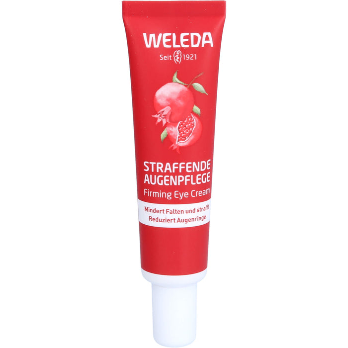 WELEDA straffende Augenpflege Granatapfel & Maca-Peptide mindert Falten und strafft und reduziert Augenringe, 12 ml Cream