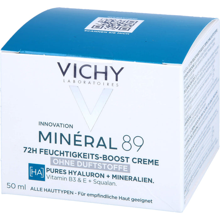 VICHY Minéral 89 72 h Feuchtigkeits-Boost Creme für normale Haut, 50 ml Creme