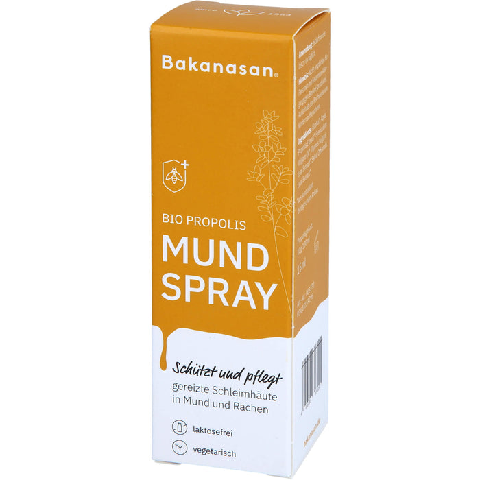 Bakanasan Bio Propolis Mundspray schützt und pflegt gereizte Schleimhäute, 15 ml Solution