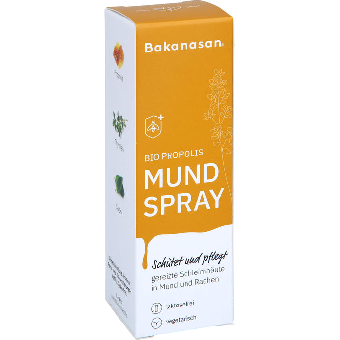 Bakanasan Bio Propolis Mundspray schützt und pflegt gereizte Schleimhäute, 15 ml Solution