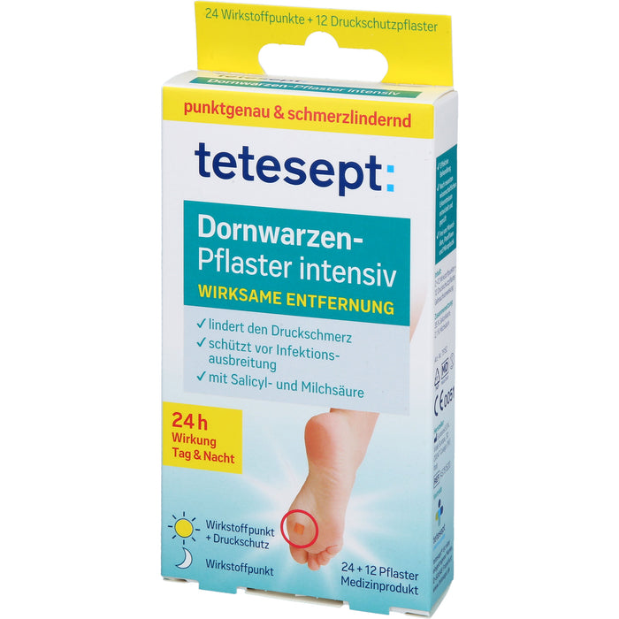 Tetesept Dornwarzen-Pflaster intensiv, 12 pcs. Patch