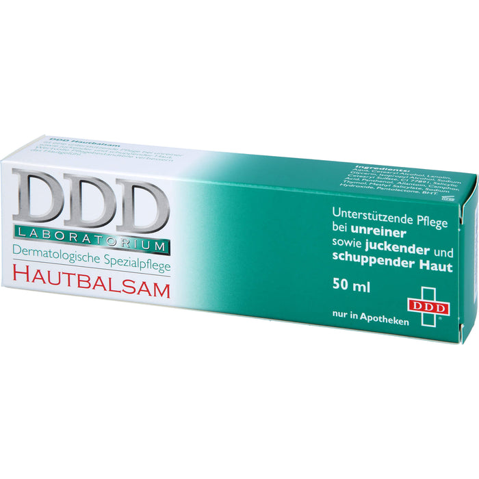 DDD Hautbalsam bei unreiner, juckender und schuppender Haut, 50 ml Balsam