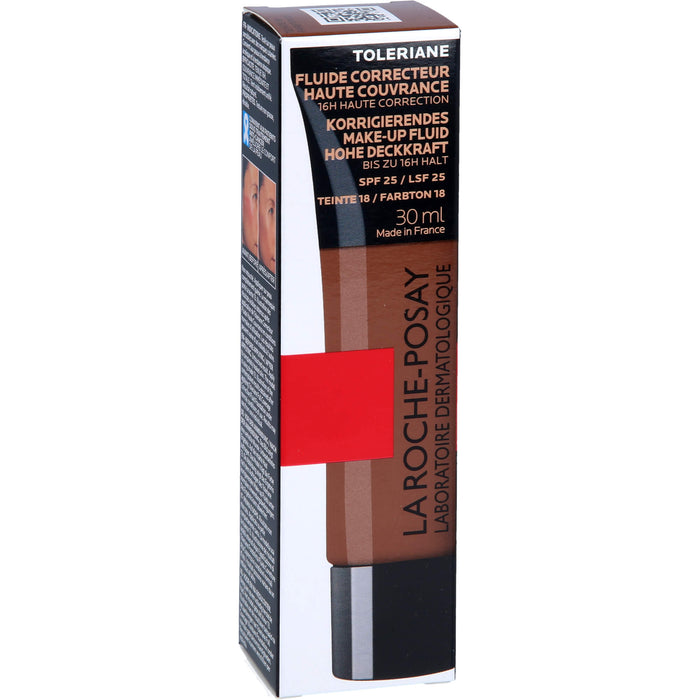La Roche-Posay Toleriane korrigierendes Make-up Fluid Nr. 18 für empfindliche und unreine Haut, 30 ml Crème