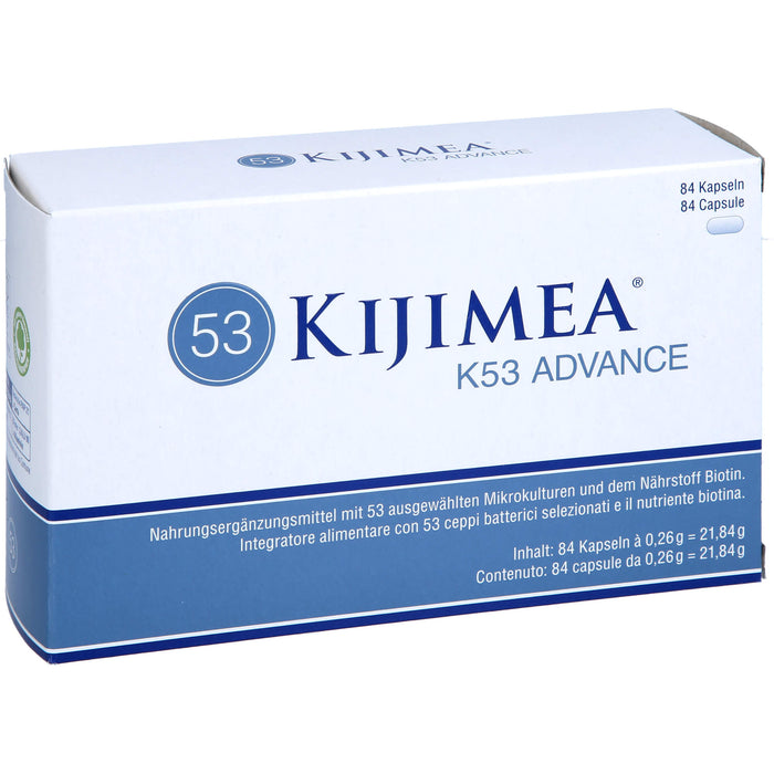 KIJIMEA K53 Advance Kapseln zur Erhaltung normaler Schleimhäute, 84 pcs. Capsules