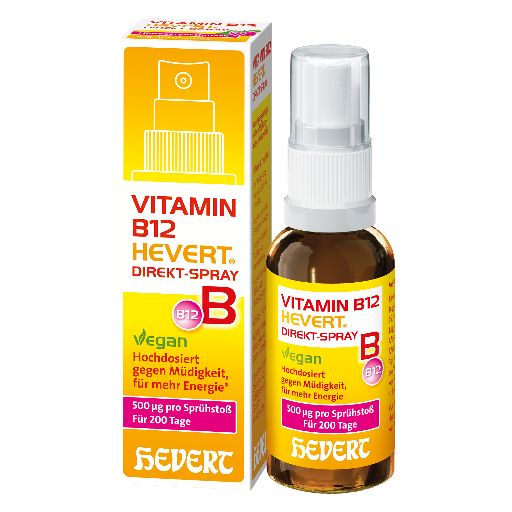 Vitamin B12 Hevert Direkt-Spray gegen Müdigkeit, für mehr Energie, 30 ml Lösung