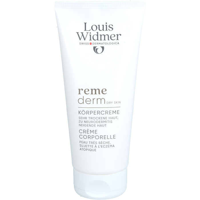 Louis Widmer Remederm Körpercreme unparfümiert für sehr trockene Haut, 200 ml Crème
