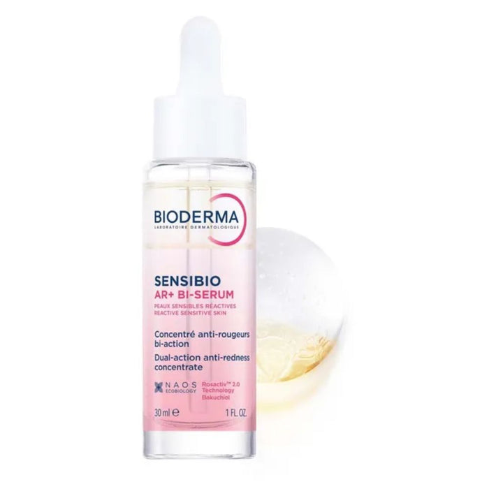 BIODERMA Sensibio AR+ Bi-Serum für empfindliche Haut zur Reduzierung von Rötungen und Verbesserung der Hautfestigkeit, 30 ml Solution