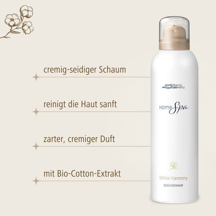 Medipharma Cosmetics Home Spa White Harmony Duschschaum, 200 ml Solution