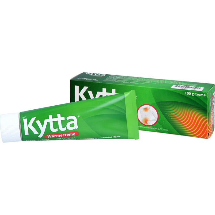 Kytta Wärmecreme mit Capsaicin gegen Muskelschmerzen & Verspannungen, 100 g Creme