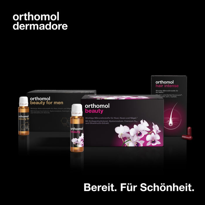 Orthomol Beauty für Frauen - Mikronährstoffe für Haut, Haare und Nägel - mit Hyaluronsäure, Kollagen und Coenzym Q10, 30 ml Tagesportionen