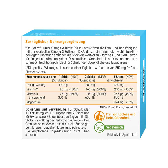 Dr. Böhm Omega 3 Junior, 30 pc Sachets