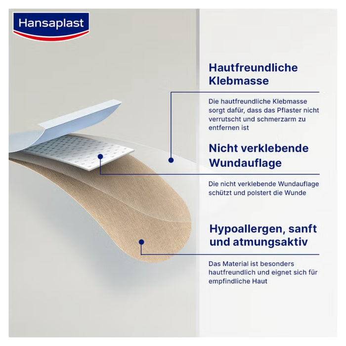 Hansaplast Soft Pflaster 5 m x 6 cm besonders hautfreundlich, 1 St. Pflaster
