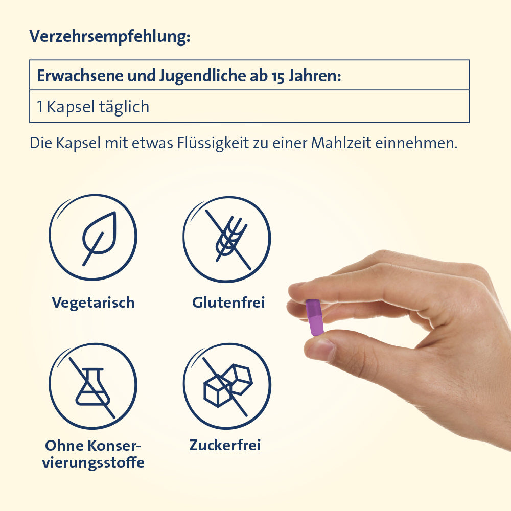 Vitamin D3 K2 Hevert plus Calcium und Magnesium 2000 IE, 60 St. Kapseln Hevert-Testen