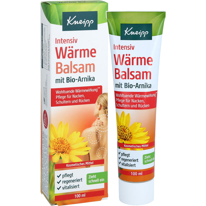 Kneipp Intensiv Wärmebalsam mit Bio-Arnika Pflege für Nacken, Rücken und Schultern, 100 ml Baume