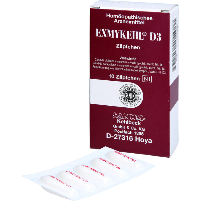 SANUM-KEHLBECK Exmykehl D3 Zäpfchen, 10 pcs. Suppositories