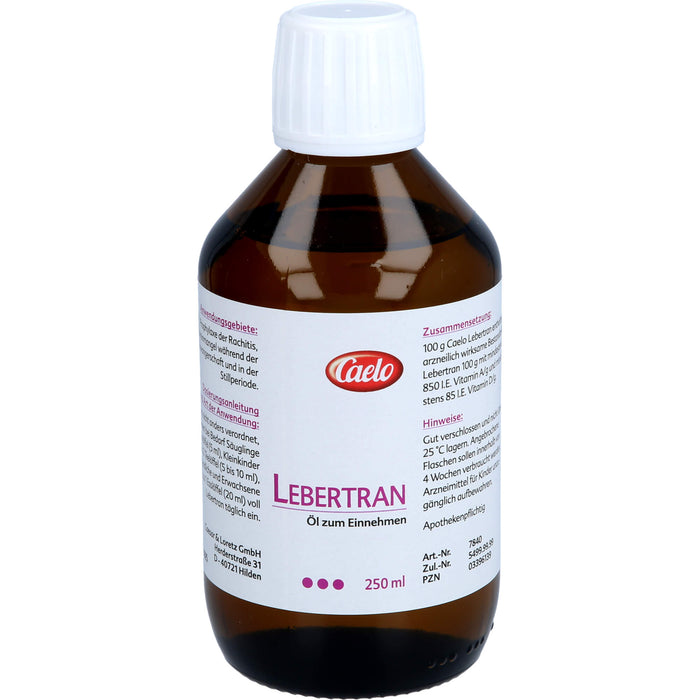 Lebertran Caelo HV-Packung, 250 ml Oil