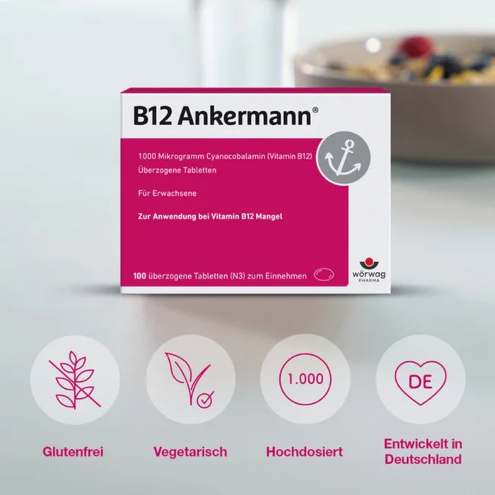 B12 Ankermann überzogene Tabletten, 100 St. Tabletten